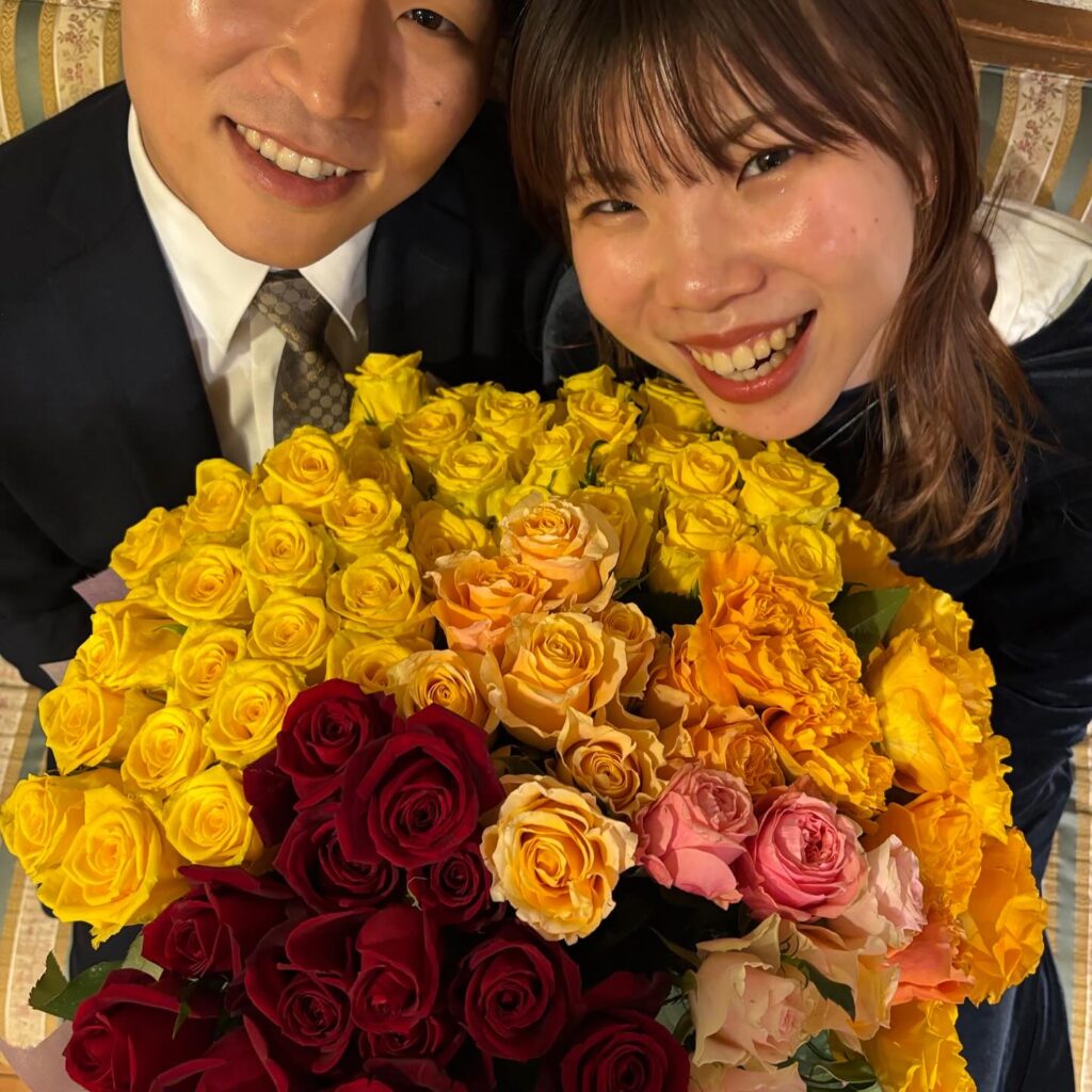1,076組目のプロポーズがパラディ北野で成功されました。