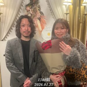 1340組目のプロポーズが神戸北野ホテルで成功しました。