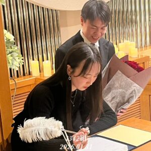 1342組目のプロポーズがスマイリーネプチューンで無事成功しました。