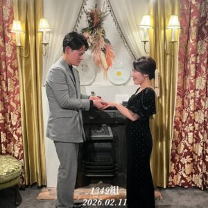 1349組目のプロポーズが北野ホテルにて成功しました。
