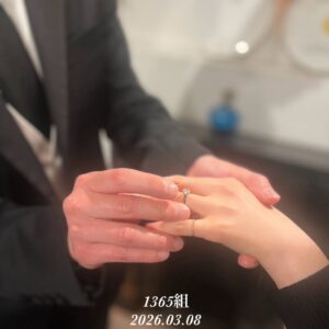 1365組目のプロポーズが神戸北野ホテルで成功しました。