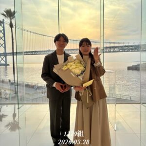 1379組目のプロポーズが セトレ舞子で成功しました。