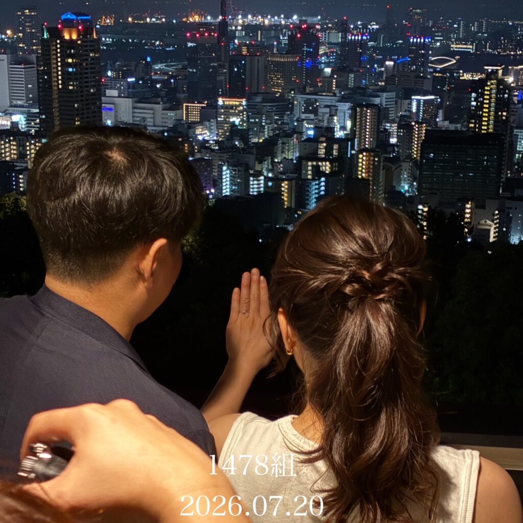 1478組目のプロポーズが神戸北野テラスで成功されました。