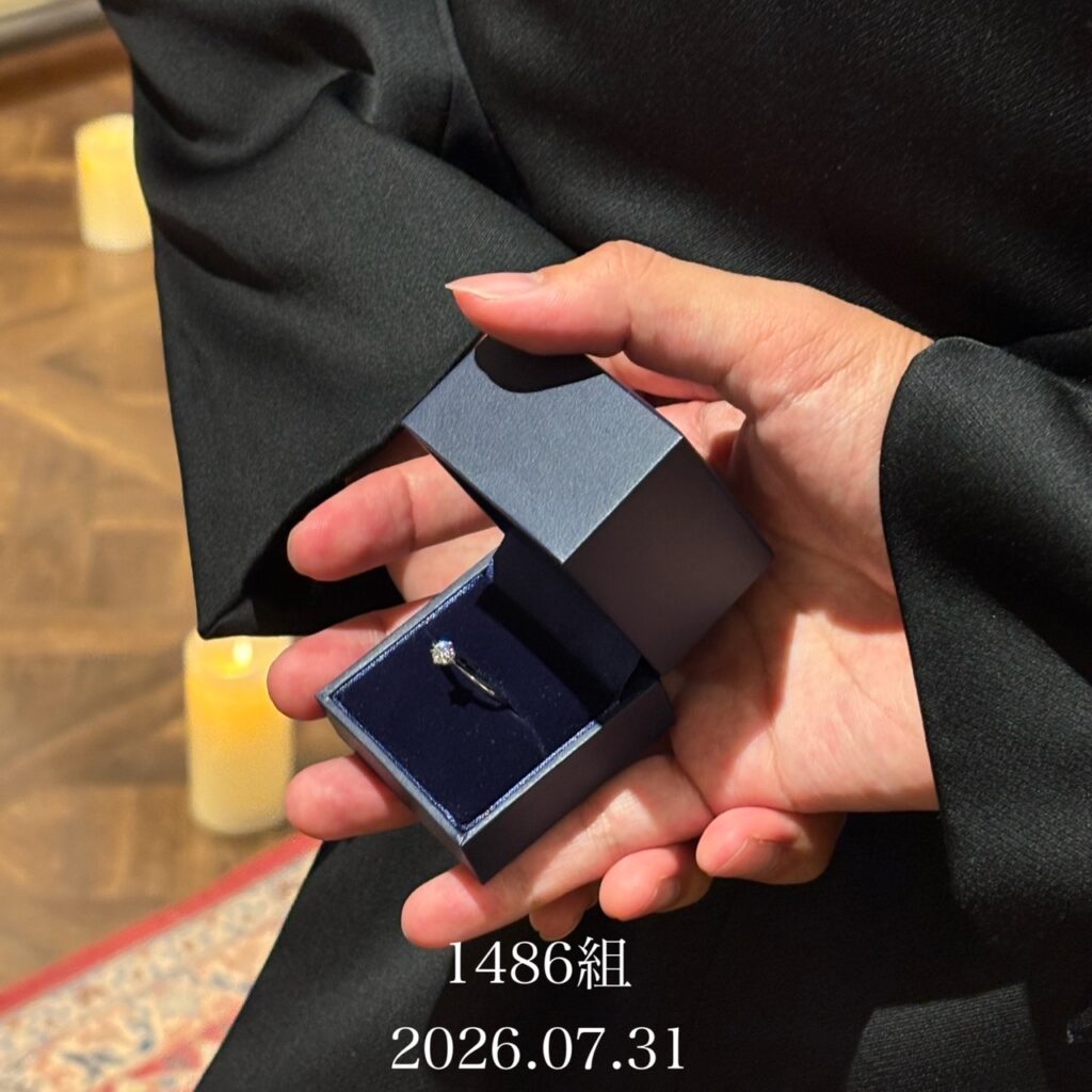 1486組目のプロポーズが神戸北野テラスで成功されました