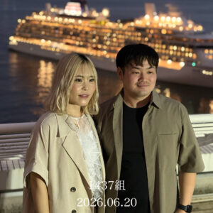 1437組目のプロポーズが神戸メリケンパークオリエンタルホテルで成功されました。